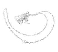 GLEAVI Collier Scientifique en Alliage Métallique Pendentif Structure Moléculaire Chimie, Chaîne de Cou pour Femme, Collier Créatif et Souvenir, Bijou Original pour Usage Quotidien