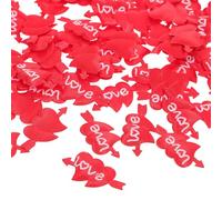 GLEAVI Confettis Cœur en Mousse 100 Pièces, Décoration Mariage Saint-valentin, Fragments Cœur Rose, Dispersion Table Fête, Ornement Romantique Polyvalent