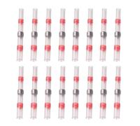 GLEAVI Connecteurs Thermorétractables 150 Pièces Bornes Isolées Rouges pour Fils 22-18 Awg Manchons de Soudage Étanches pour Raccordement Électrique Automobile et Marine Tube Exclusif