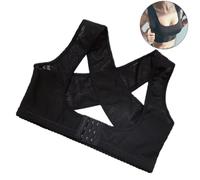 GLEAVI Correcteur de Posture Dorsal Réglable Noir Taille M Ceinture Correctrice pour Dos Voûté Maintien Dorsal pour Adultes et Étudiants Corset Ergonomique pour Correction Posturale