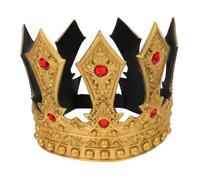GLEAVI Couronne du roi de diamant prince couronne pour les garçons couronne de roi pour les garçons faire la fête costume de couronne accessoires de costume du roi des étoiles RP Doré