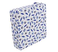 GLEAVI Coussin Rehausseur De Chaise Haute Pour Tout-petit 1-5 Bleu Motif Feuilles En Polyester Imperméable Double Sangle Anti-glisse Siège Garçon Et Filles Repas Et Jeu Amovible Lavable En Machine