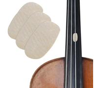 GLEAVI Coussinets de Chevalet en Parchemin 4 Pièces pour Violon et Alto Protection Solide et Résistante à L’Usure Accessoires Précis pour Cordes Adaptés Usage Étude et Remplacement