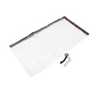 GLEAVI Couverture Isolante 3X3 M en Plastique pour Poulailler, Bâche Résistante aux Déchirures Corde Noire et 50 Attaches Blanches, Protection Pluie et Neige pour Enclos à Volailles