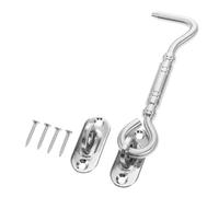GLEAVI Crochet de Verrouillage Acier Inoxydable pour Porte Coulissante Fenêtre Targette Sécurisée Installation Facile