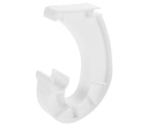 GLEAVI Crochet en Forme de s Accessoires Support pour Tringle de penderie coulissante Crochets Porte-Serviettes cintres de Tringle de Placard Supports de Tige de Tension Plastique Blanche