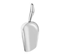 GLEAVI Cuillère à Glace Inox Multifonction avec Manche Courbé Épais Pelle Pratique pour Bonbons Riz Noix et Glace Pilée Réutilisable et Robuste pour Cuisine et Buffet