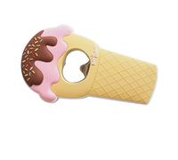 GLEAVI Décapsuleur Ouvre-bouteille Magnétique Forme Glace Inox Ergonomique Rose, Outil Portable Pour Bar Cuisine, Accessoire Pratique Pour Bouteilles Magnet, Camping