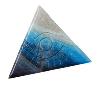 GLEAVI Décoration Œil Maléfique en Cristal Triangle Bleu Halloween