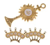 GLEAVI Décorations Religieuses de Lumière Sacrée 20 Pièces, Ornements Bibliques Vintage pour Fêtes et Cérémonies, Accessoires de Table pour Noël, Communions et Célébrations Religieuses