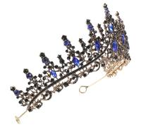 GLEAVI Diadème de Mariage Léger en Alliage de Zinc avec Cristaux, Couronne Délicate et Compacte pour Femmes, pour Mariages et Performances