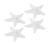 GLEAVI Diffuseur D'aromathérapie Parfum Rafraîchissant Sûr en Plâtre Blanc Forme Étoile de Mer 4pcs pour Voiture et Armoire Décoratif pour Maison