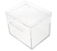 GLEAVI Distributeur de serviettes visage transparent en acrylique, support mural léger pour serviettes jetables, organisateur salle de bain pour de toilette