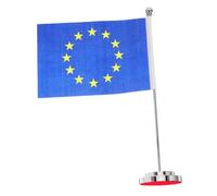 GLEAVI Drapeau de Table Union Européenne Support Stable, Décoration pour Bureau et Salle de Réunion, pour Événements Professionnels et Éducatifs