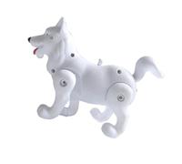 GLEAVI Électrique Lumineux pour Garçon et Filles de Chien Lévrier Musical Lumière LED Modèle de Chien Coloris Aléatoire Blanc ou Jaune Éducatif pour Développement Couleur Aléatoire
