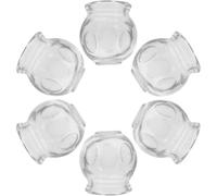 GLEAVI Ensemble 6 Ventouses Thérapeutiques en Verre Épais Kit de Massage pour Activation Musculaire et Circulation Sanguine, Adapté à Domicile