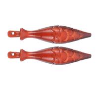 GLEAVI Ensemble de 2 Poids Décoratifs en Bois pour Horloge à Coucou Marteau, Accessoires de Réparation pour Horloge à Pendule Mécanique, Compatibles et Décoratifs, pour Intérieur Maison