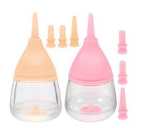 GLEAVI Ensemble de Biberons pour Chatons : 3,86 Pouces (9,2 Cm) en Silicone pour L’Alimentation des Chatons Nouveau-nés - Tétines Calibrées pour Orphelins, Élevage de Sauvés Et Alimentation des