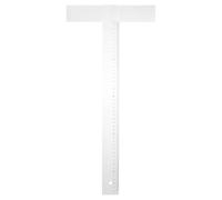 GLEAVI Équerre en T 45 CM Tête Démontable à Vis Règle de Dessin en Plastique Transparent Outil de Mesure Précis pour Travail du Bois et Dessin Technique Règle Parallèle pour Bricolage