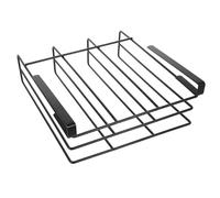 GLEAVI étagère de Cuisine Support Peu encombrant sous Le Plateau Compartiment étagère Suspendue Planche Couper Panier Cintre Porte-ustensiles étagère pour Armoire Acier Inoxydable Noir