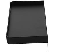GLEAVI Étagère Murale Adhésive pour Téléphone et Accessoires de Salle de Bain Support Flottant Compact INOX Noir Organiseur Pratique pour Téléphone Lingettes et Tissus Gain de Place