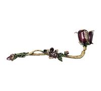 GLEAVI Éteignoir à Bougie Vintage Petite Fleur Violette, Métal Solide, Éteignoir à Flamme de Bougie Domestique, Accessoire pour Bougies Parfumées, Maison,