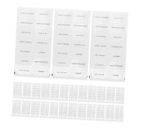 GLEAVI Étiquettes Autocollantes Transparentes Pour Bouteilles De Toilette De Voyage 20 Pièces Format Standard Étiquetage Facile Pour Salle De Bain Organisation De Produits De Soin