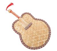 GLEAVI Éventail Tissé Portatif Vintage en Paille de Blé Naturel, Ventilateur Léger pour Garçon et Filles, pour Mariages Air et Événements Estivaux