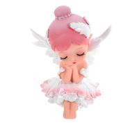 GLEAVI Figurine Ballerine Déco Gâteau Fille en Vinyle Solide, Statuette Danseuse de Bureau Compacte, Décoration Intérieure Voiture, Accessoire Photo Maison et Bureau