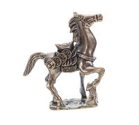 GLEAVI Figurine Cheval Laiton Massif Sculpture Feng Shui Ornement de Bureau et Décoration Maison de Richesse et Ambition Finition Soignée