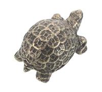 GLEAVI Figurine de Tortue en Alliage Rétro 1 Pièce - Sculpture Feng Shui Amulette pour Bureau, Décoration Maison Symbolisant Richesse et Longévité, Ornement Compact et Élégant