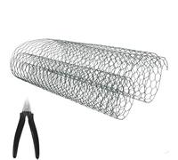 GLEAVI Filet de Jardin en Fil de Fer Vert 35x100cm pour Grillage à Poules, Treillis Métallique Hexagonal pour Composition de Fleur et Jardinage, Fourniture pour Bouquet Couleur Aléatoire