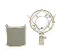 GLEAVI Filtre Anti-Pop en U Réglable Suspendre Antichoc Écran de Protection Anti-Vent pour Microphone D’Enregistrement Kit Complet pour Studio et Streaming en Direct