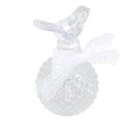 GLEAVI Flacon de Parfum en Verre Soufflé Artisanal Petit Format Bouchon Oiseau Flacon d'Aromathérapie Étanche pour Huiles Essentielles Support Décoratif Vintage pour Bureau et Maison