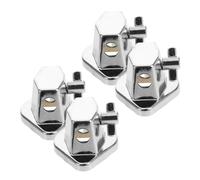 GLEAVI floor tom leg mount bracket, percussion drum base hardware, 4pcs alloy with screws, adaptable multi-scene use, rehearsal rooms for floor tom drums and bass drum