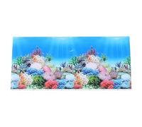 GLEAVI Fond D'aquarium Autocollant 3D Double Face Effet sous-Marin, Décor Mural 82x40 Cm, Image Réaliste pour Aquarium, Accessoire Décoratif Résistant et Repositionnable