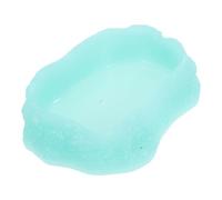 GLEAVI Gamelle Lumineuse pour Reptiles XS Abreuvoir Résine Réutilisable Résistant à L’Usure pour Cage ou Terrarium Accessoire D’Alimentation Quotidien Bol Lumineux Anti-Bactérien