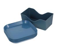 GLEAVI Gamelle pour Chat à Fond Large et Plat, Antidérapante, PP | Design Peu Profond, Accès Facile à Nourriture, Surface Lisse, pour Petits Animaux, Usage en Caisse