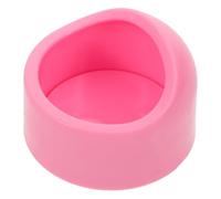 GLEAVI Gamelle pour Hamster Ronde en Plastique Anti-Renversement Taille Compacte Couleur Rose Pâle Bol Alimentaire Stable et Résistant pour Petits Animaux comme Hamster Chinchilla et