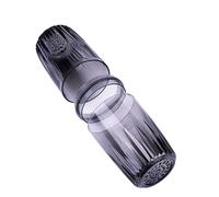 GLEAVI Gobelet de Voyage Transparent Noir Portable 1 Pièce, Étui à Brosse à Dents Simple et Léger, Tasse de Toilette Pratique pour Soins Personnels en Déplacement Réutilisable