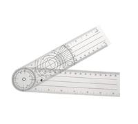 GLEAVI Goniomètre Médical en Plastique Transparent PVC Règle d'Angle Rotative pour Mesure d'Amplitude Articulaire Rapporteur d'Angle pour Coudes Genoux et Doigts Outil de Rééducation