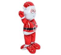 GLEAVI Grand Ballon Père Noël Debout 60 Pouces en Film Aluminium Décoration Festive de Noël Ballon Gonflable Solide pour Fêtes et Événements Fournitures pour Fête