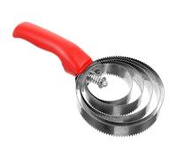 GLEAVI Grattoir pour Chevaux en Acier Inoxydable et Plastique Brosse de Toilettage 5 Cercles pour Éliminer Poils Morts et Boue Outil de Soin pour Chevaux Bovins et Animaux D’Élevage