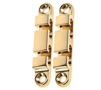 GLEAVI Guide-Cordes pour Basse Électrique 6 Cordes Dispositif de Retenue de Cordes Rainuré Doré Lot de 2 Pièces Compatible Guitare Basse D’Usure des Accordage Stable pour Musicien