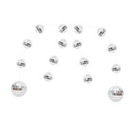 GLEAVI Guirlande Boules Disco Suspendues 2 Pièces, Boules à Facettes Miroir Légères En Verre, Décoration Festive Pour Mariage, Anniversaire Et Fêtes à Thème