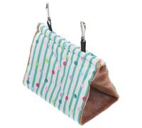 GLEAVI Hamac pour Perroquets Nid D’Oiseau Chaud en Coton Épais Taille Petite sans Trou Lit Suspendu Confortable pour Perruches et Petits Oiseaux Nid D’Hiver Doux Adapté aux Cages