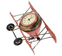 GLEAVI Horloge Avion Classique Horloge De Table Rétro pour Décoration Maison Bureau Chambre Salon Chevet