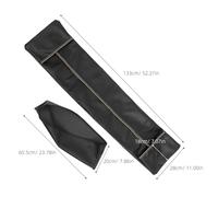 GLEAVI Housse pour Clavier de Piano 88 Touches Noire avec Protection Anti-Poussière et Résistance aux Rayures Compatible Piano Numérique avec Double Fermeture Éclair et Couvre-Pupitre