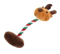 GLEAVI Interactif en Peluche pour Chien D'élan de Noël, Couineur Doux et Résistant pour Chiot, pour Entraînement et Décoration Festive
