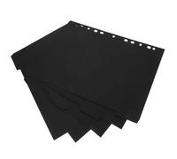 GLEAVI Intercalaires pour Classeur A4 5 Feuilles Perforées en Papier Noir Cartonné, Séparateurs Détachables Esthétiques pour Cahiers, Organiseur de Pages Pratiques pour Bureau et Études